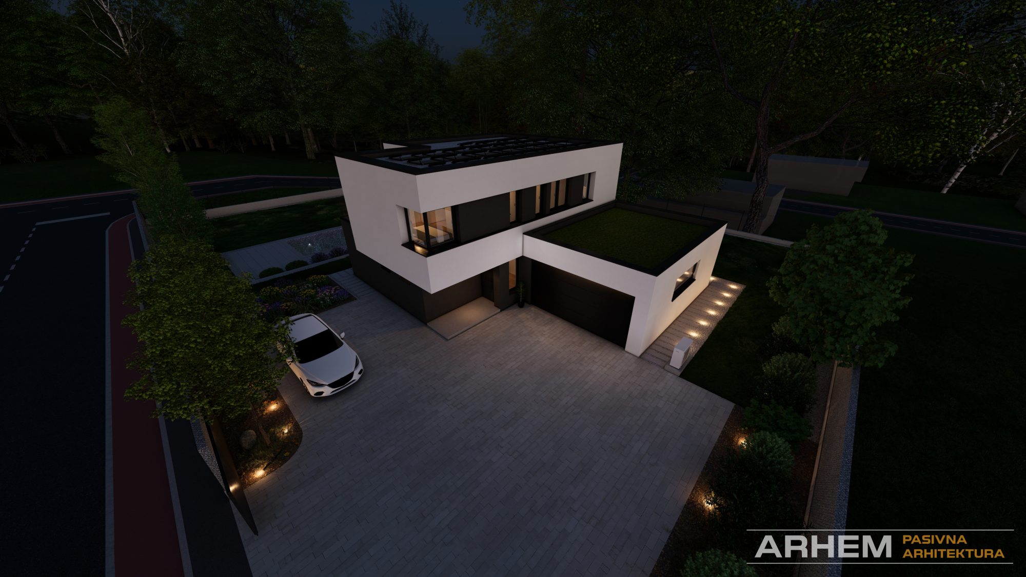 Pasivna hiša D z bazenom – Ljubljana – Arhem.si in PasivnaGradnja.si – nocni_24 – Photo